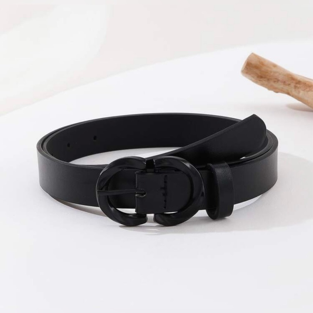 NWOT  Black PU Pin Buckle Belt | Size: 29” to 35” Waist